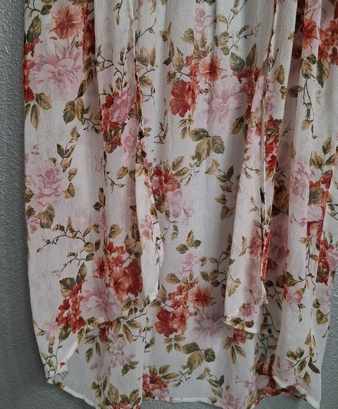 American Eagle Outfitters Floral Swim Cover Up/Open Duster/Boho Size XS/S - Picture 11 of 15